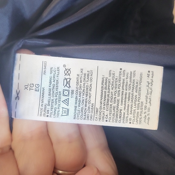 Old Navy Quilted Vest Womens XL Solid Navy Blue Zip Front Lightweight Layer - Picture 5 of 7